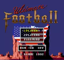 Image n° 1 - screenshots  : Ultimate Football